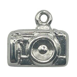 925 Sterling Silver Vintage Film Camera Bracelet Charm/Necklace Pendant